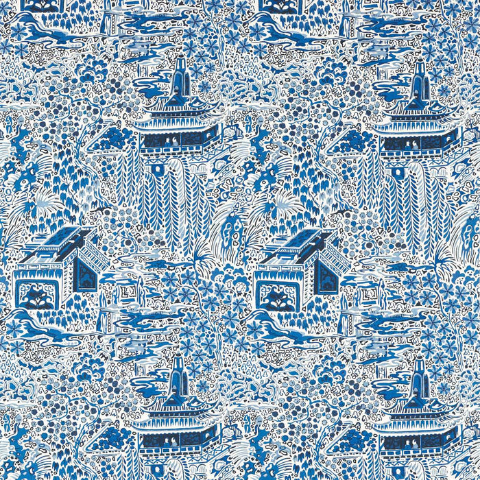 Harlequin Edo Ink/Ivory Fabric Sample HLUM121057