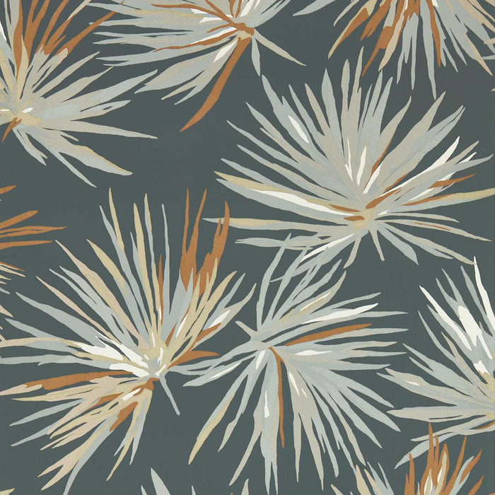 Harlequin Aucuba Slate/Bronze/Topaz Wallpaper Sample HM7W112744