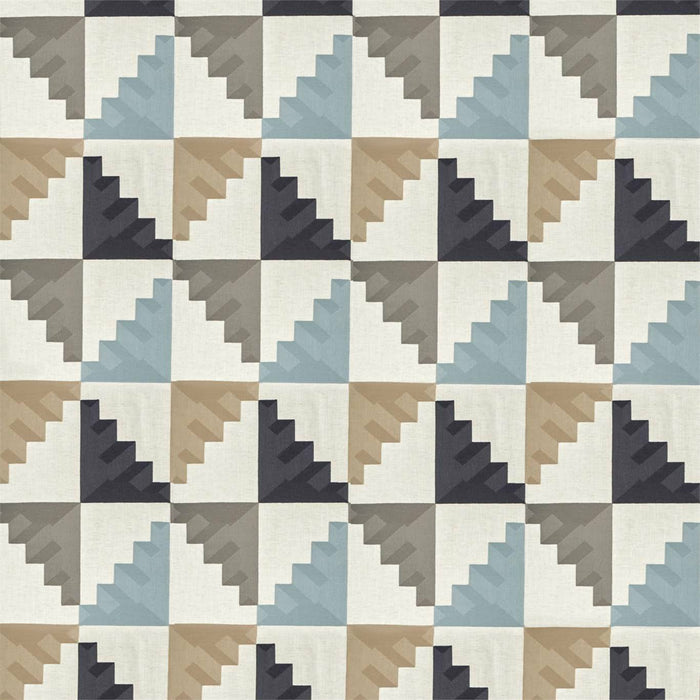 Harlequin Mehari Sky/ Maize/ Charcoal Fabric Sample HMIF133053