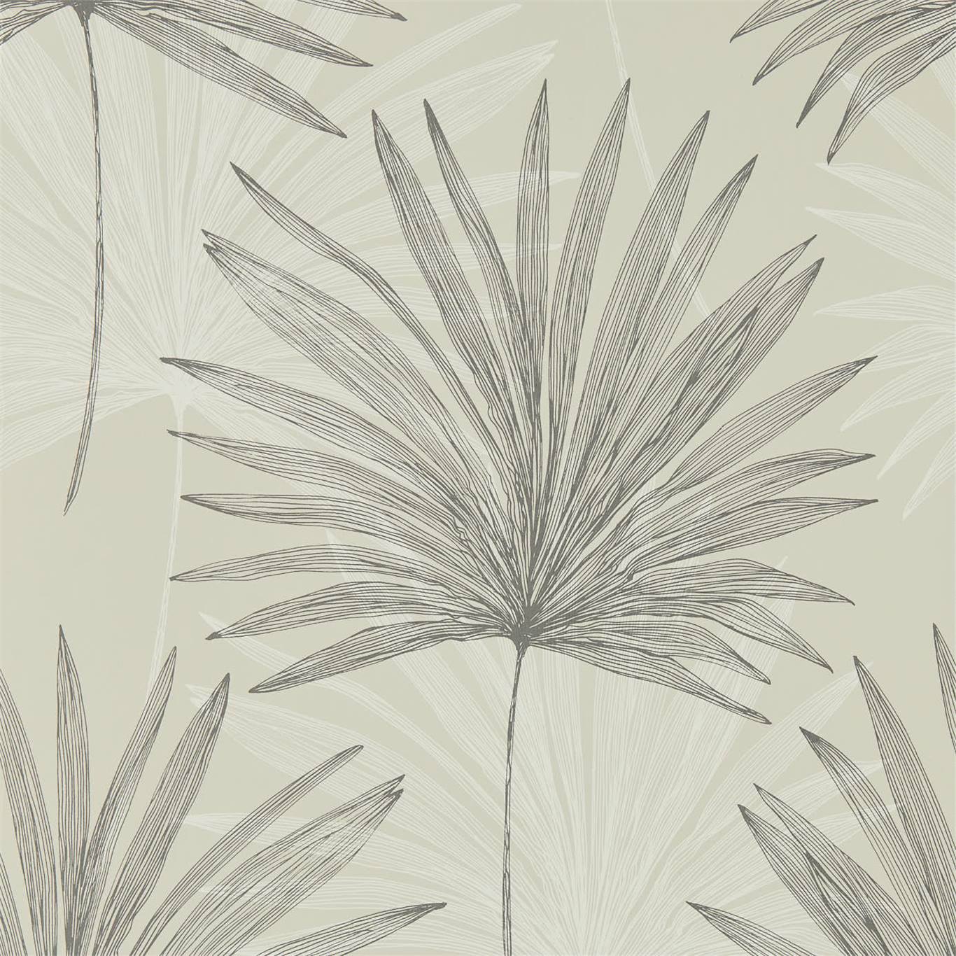 Harlequin Mitende Pewter/Chalk Wallpaper Sample HMIW112230