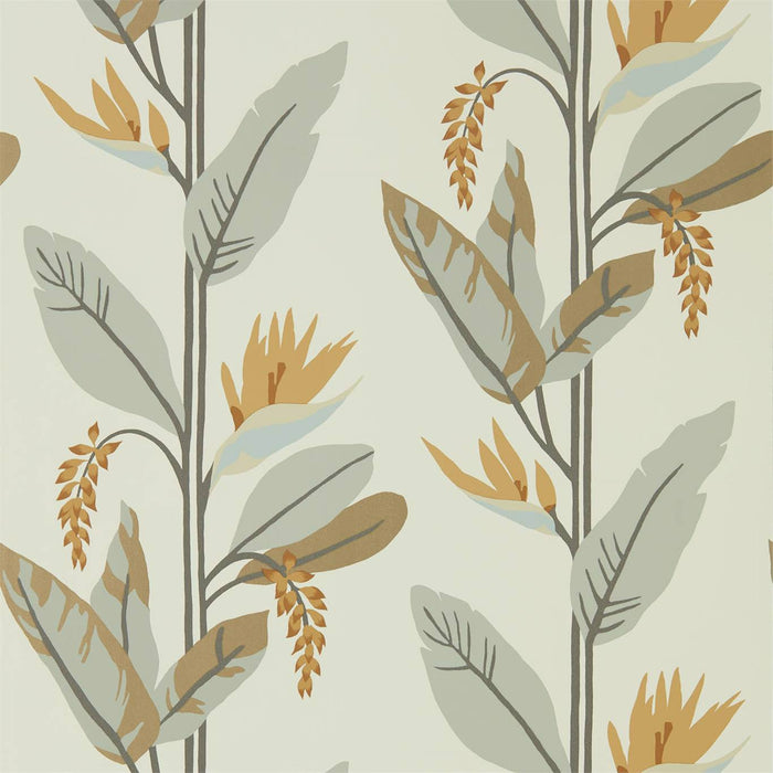 Harlequin Llenya Honey/Jet/Jute Wallpaper Sample HMIW112237