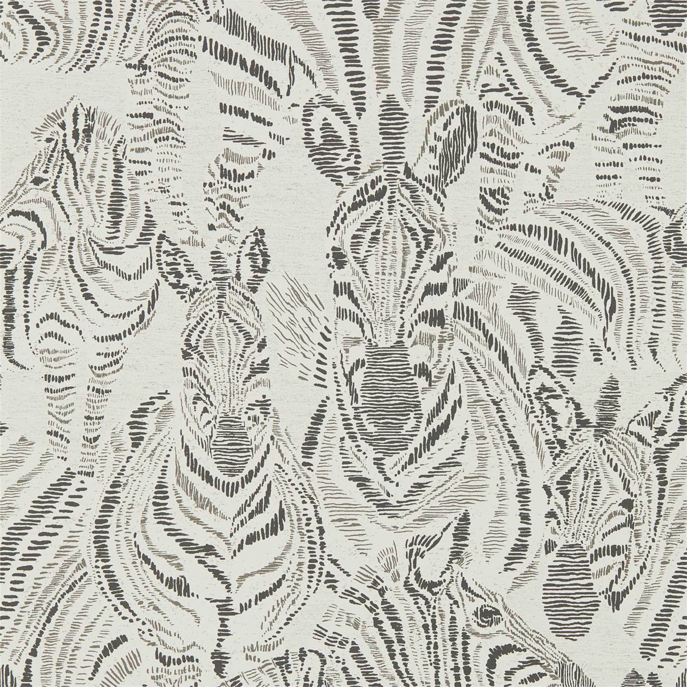 Harlequin Nirmala Chalk/Ebony Wallpaper Sample HMIW112257