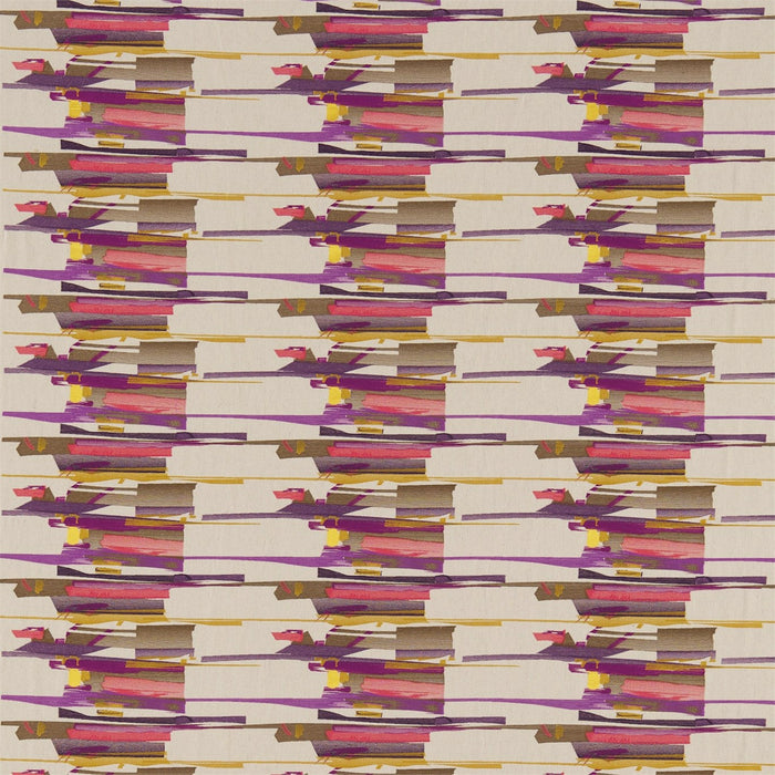Harlequin Zeal Coral/Gold/Amethyst Fabric Sample HMOD130697