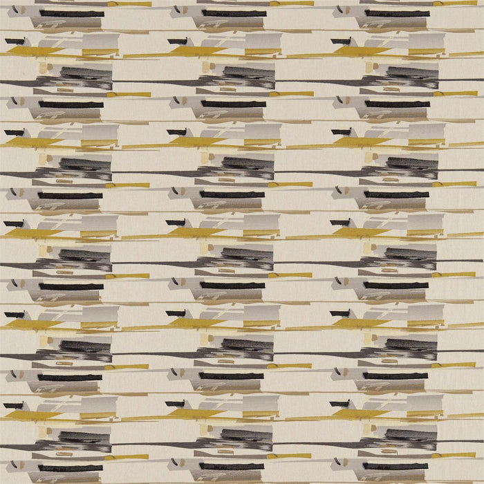 Harlequin Zeal Charcoal/Mustard/Onyx Fabric Sample HMOD130698