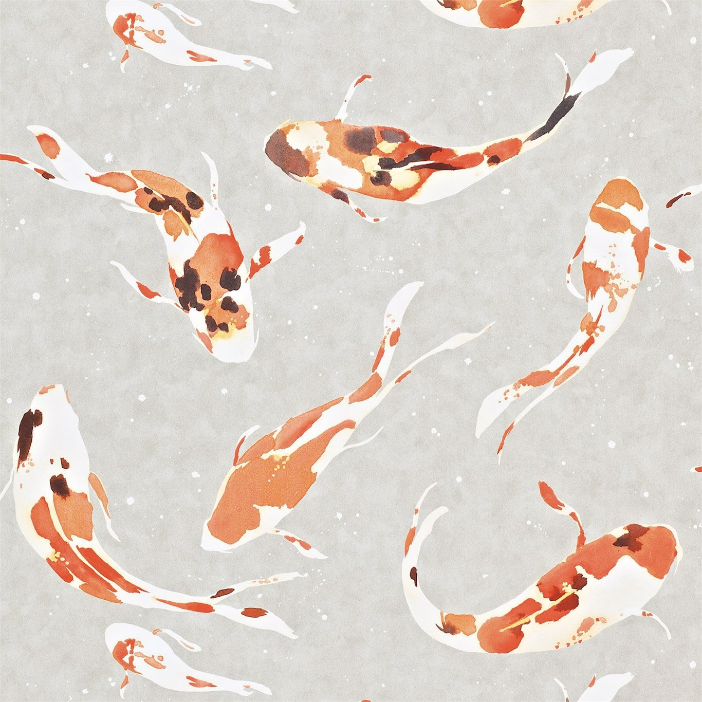 Harlequin Koi Paprika Wallpaper Sample HMOW110903