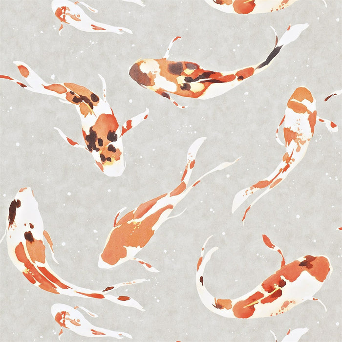 Harlequin Koi Paprika Wallpaper Sample HMOW110903