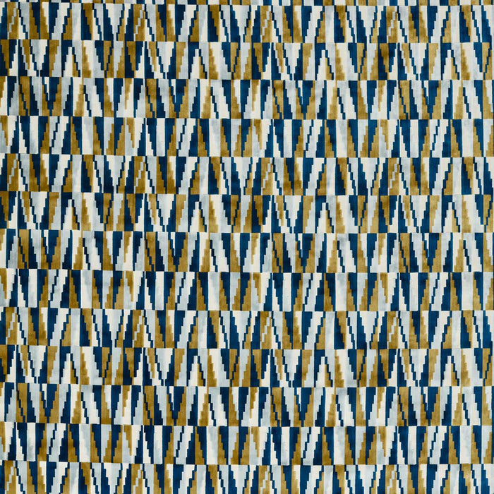 Harlequin Acute Acute Cobalt/ Ochre Fabric Sample HMTC133495