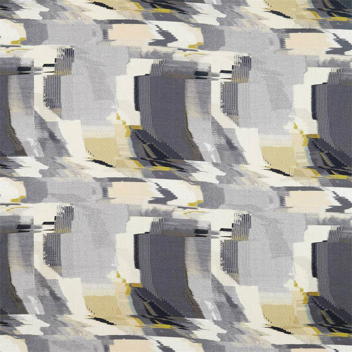 Harlequin Perspective Charcoal/Gold Fabric Sample HMTE132792