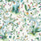 Hinson Enchanted Meadow Aqua Fabric HN166540001