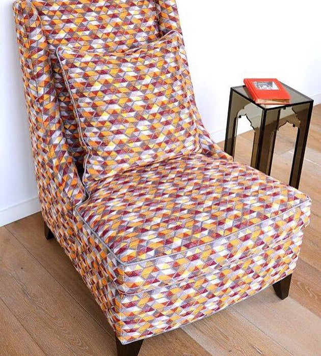 Hinson Carousel Coral Fabric Sample HN420060002