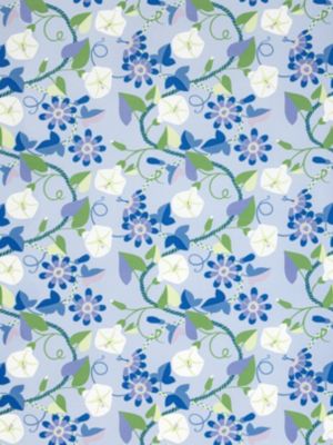 Hinson Morning Glory Cornflower Fabric Sample HN166580004