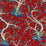 Hinson Enchanted Meadow Ruby Fabric HN166540005