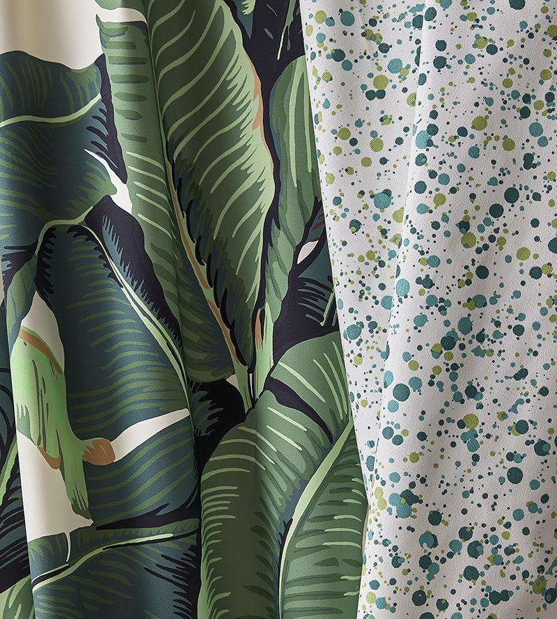 Hinson Spatter Cotton Print Mermaid Fabric HNF0153000G