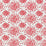 Hinson Fireworks Cotton Print Red On White Fabric Sample HNF1020000R