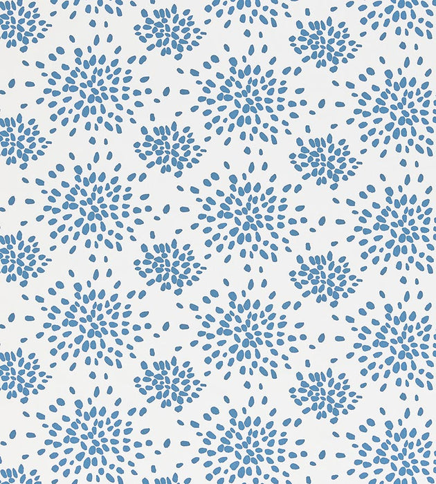 Hinson Fireworks Cotton Print Delphinium Fabric Sample HNF102000BD