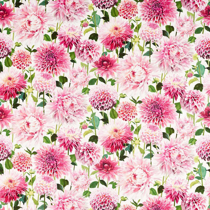 Harlequin Dahlia Blossom/Emerald/New Beginnings Fabric Sample HQN2121081