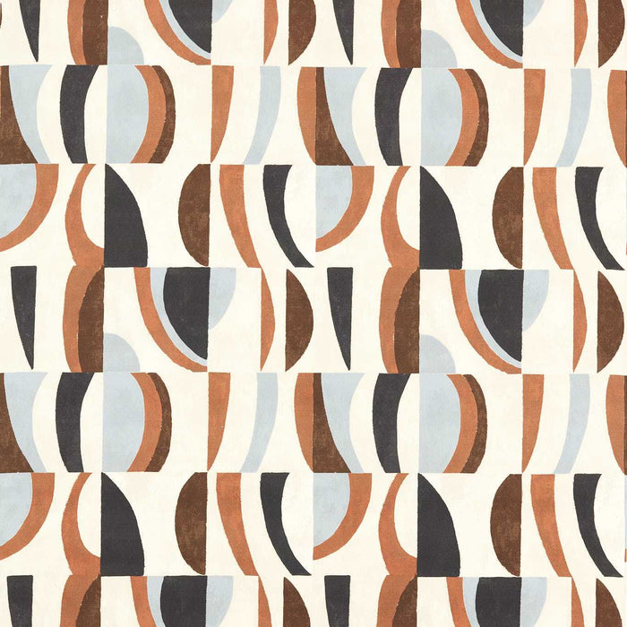 Harlequin Torillo Black Earth/Cornflower/Walnut Fabric Sample HRFD121205