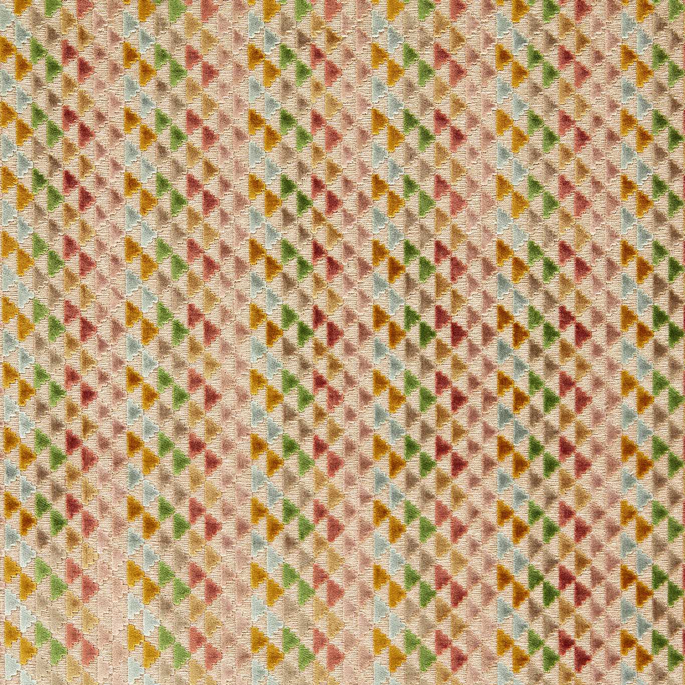 Harlequin Vidi Blush/Ochre/Kelly Fabric Sample HRFV134025