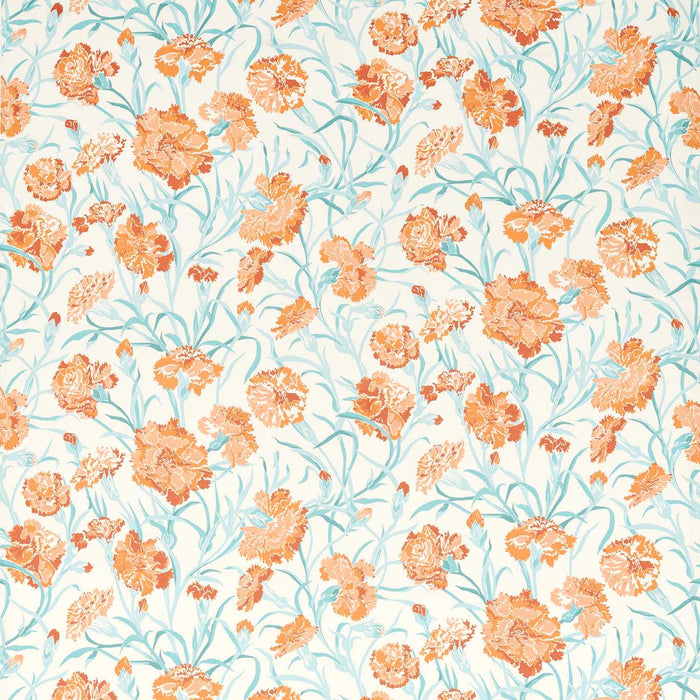 Harlequin Fleur de Joie Paprika/Aqua Fabric Sample HRTF121250