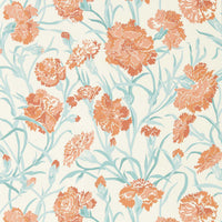 Harlequin Fleur de Joie Paprika/Aqua/Soft Focus Wallpaper HRTW113132