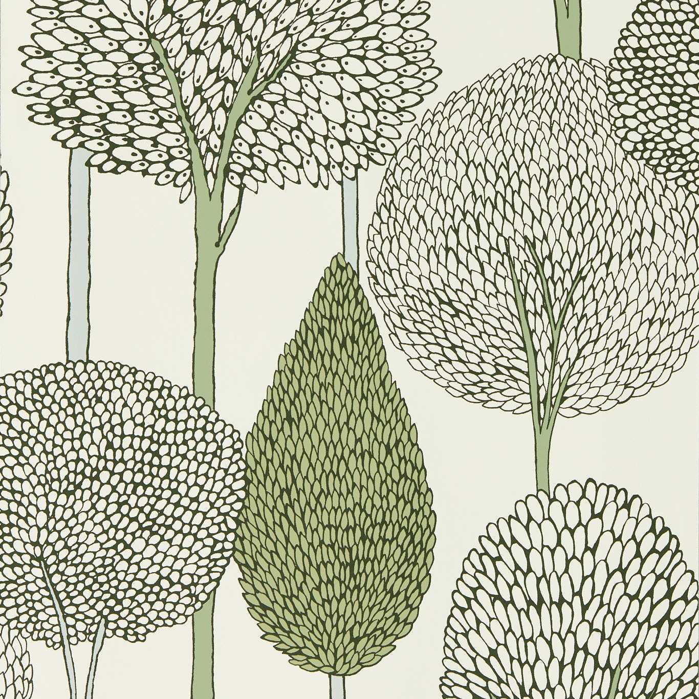 Harlequin Silhouette Seaglass/Forest Wallpaper Sample HRTW113139