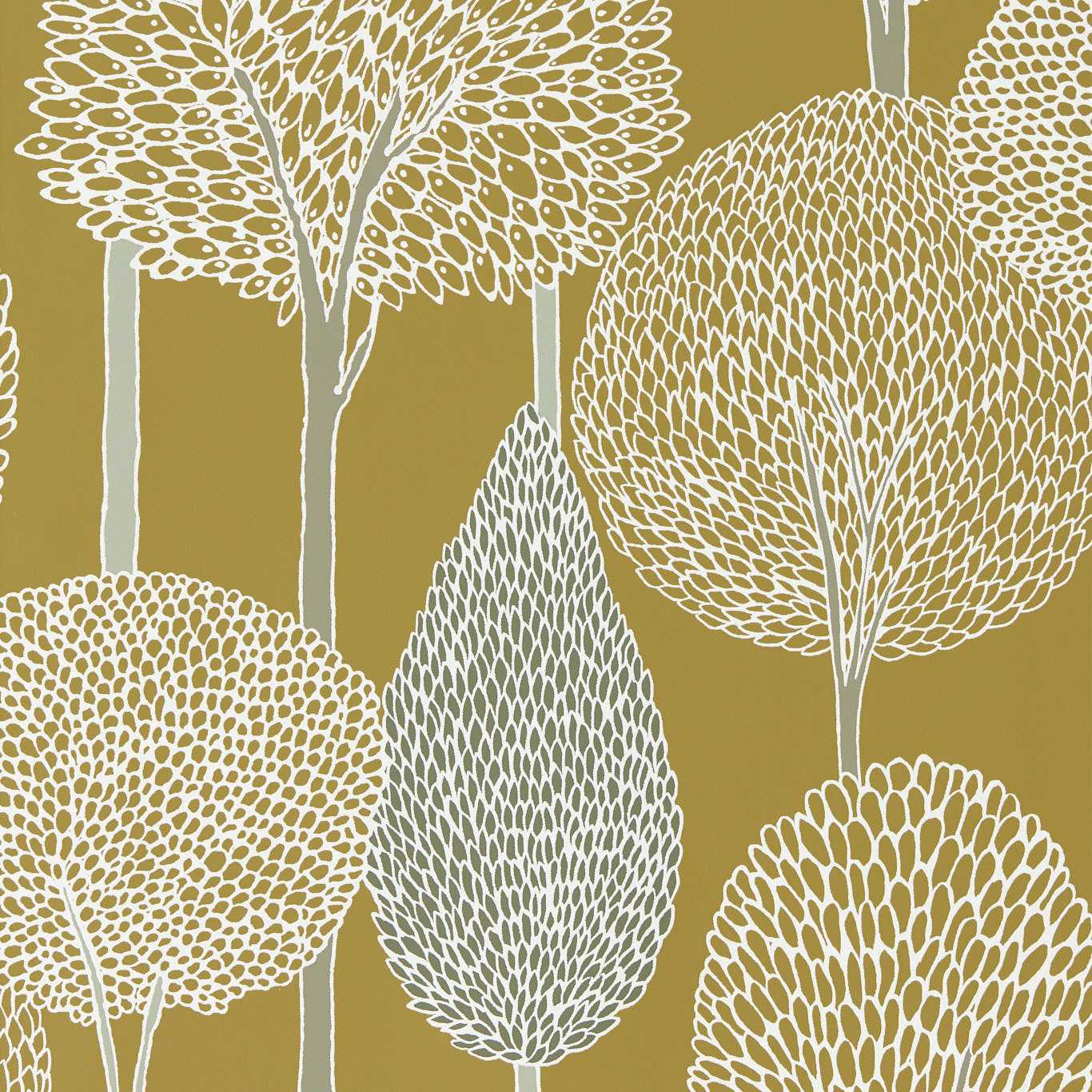 Harlequin Silhouette Ochre/Taupe Wallpaper HRTW113140