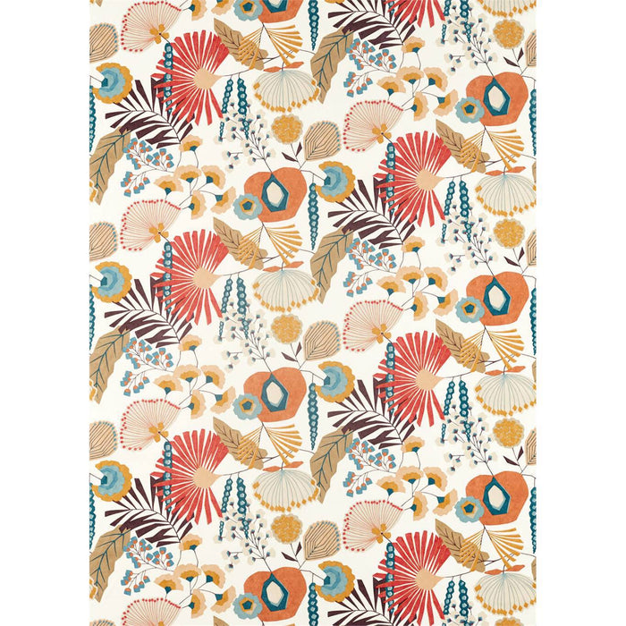 Harlequin Zavala Russet/Navy/Lagoon Fabric Sample HSAF120809