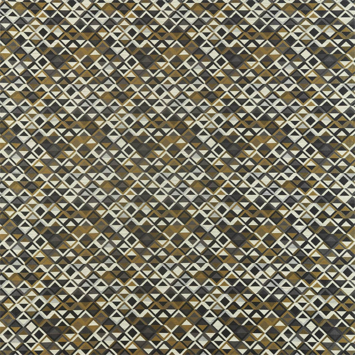 Harlequin Boka Slate/Charcoal/Brass Fabric Sample HSAF132957