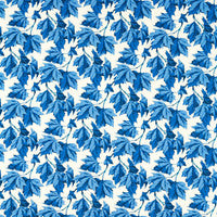 Harlequin Dappled Leaf Lapis Fabric HSRF121189