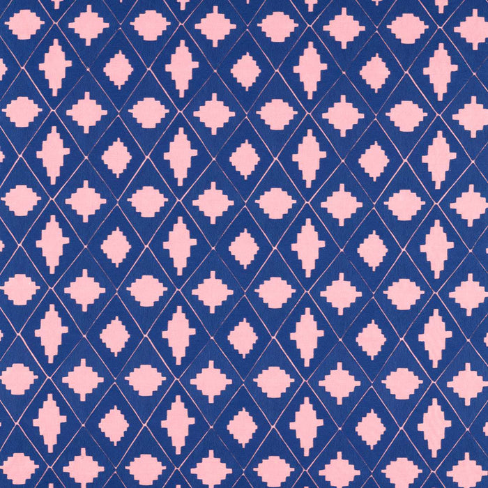 Harlequin Garden Terrace Lapis/Rose Fabric Sample HSRF133996