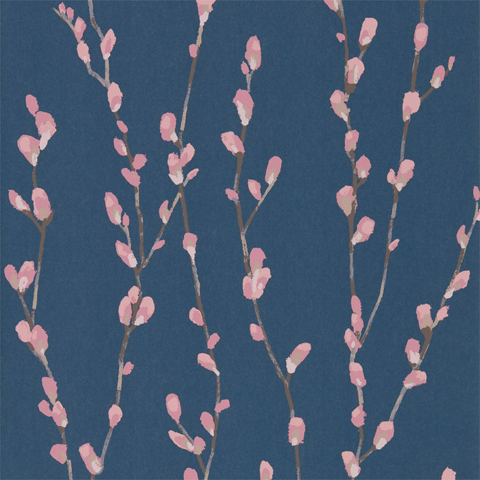 Harlequin Salice Rose/Navy Wallpaper Sample HSTO111471