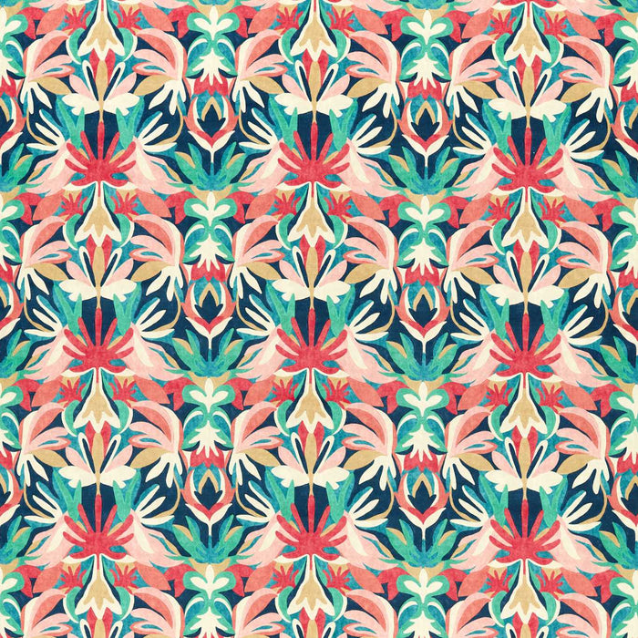 Harlequin Melora Brazilian Rosewood/ Ink/ Amazonia Fabric Sample HTEF120997