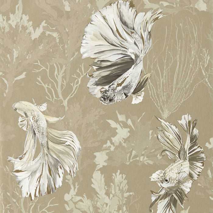 Harlequin Halfmoon Gilver/ Tranquility Wallpaper Sample HTEW112765