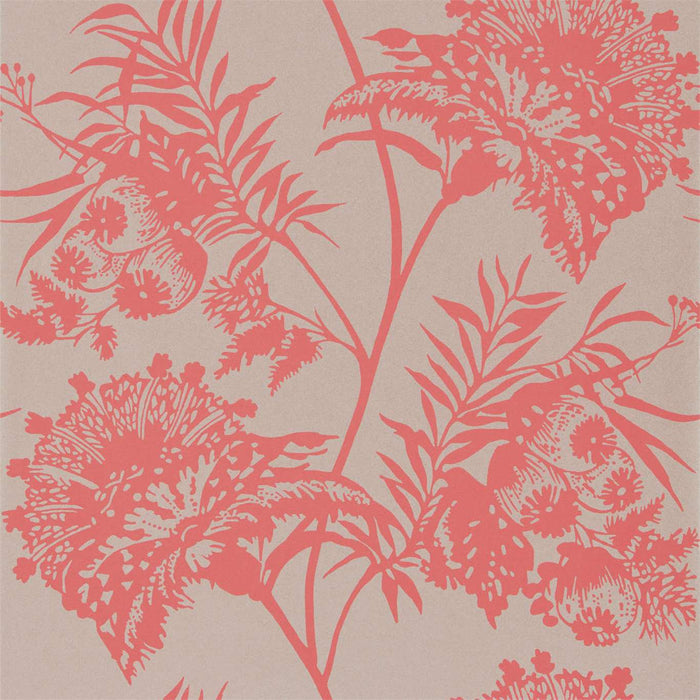 Harlequin Bavero Coral Wallpaper Sample HZAP111766