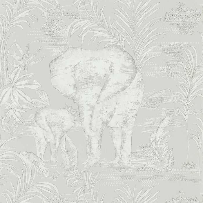Harlequin Kinabalu Silver Wallpaper Sample HZAP111777