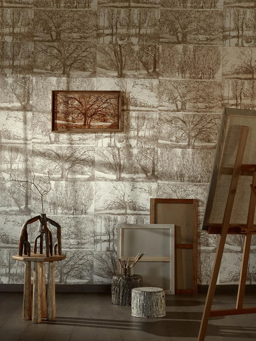 Pierre Frey Arbres Et Sous Bois Bouleau Wallpaper Sample FP235001