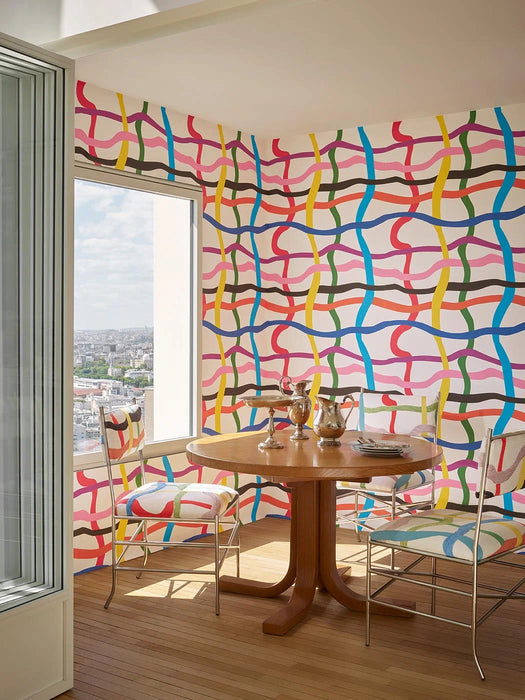 Pierre Frey Crossroads Multicolore Wallpaper Sample FP206001