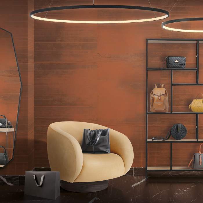 Maya Romanoff Palazzo Plaster Banda Terra Wallpaper MR-W-80-1113-B