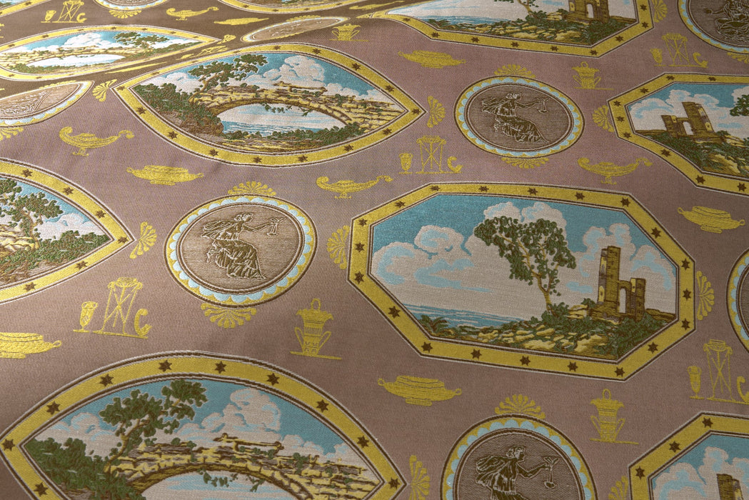 Fadini Borghi Ponte vecchio Pietra Fabric Sample I6664001