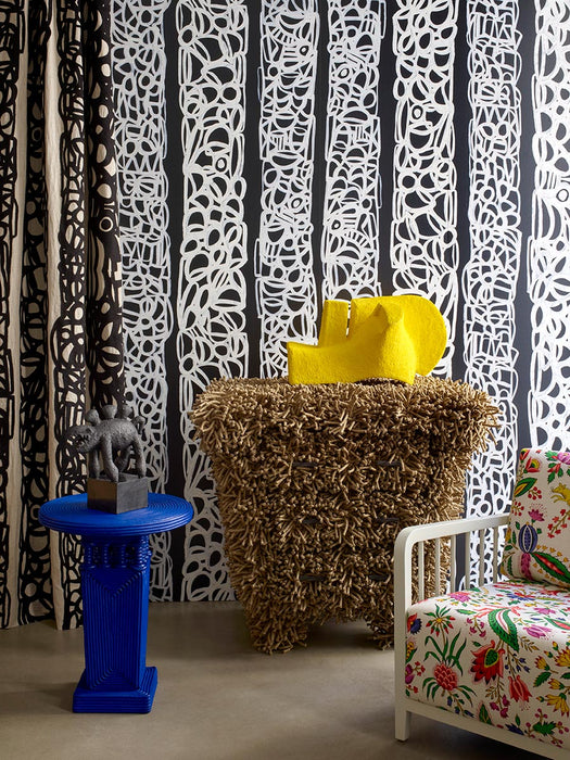 Pierre Frey Totem Blanc Fabric Sample F3374002