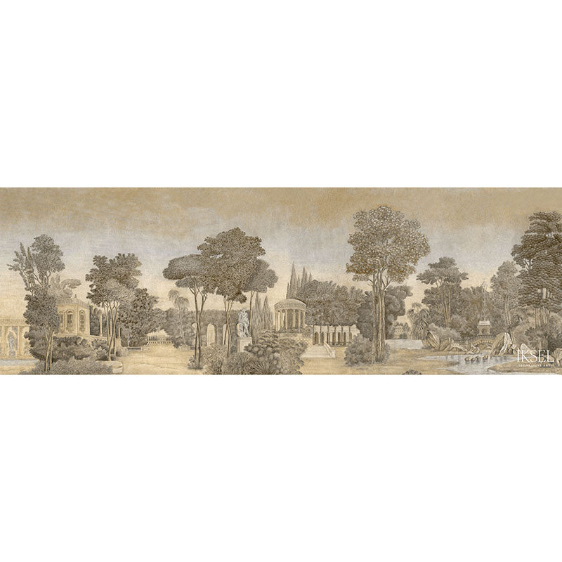 Schumacher Bagatelle Sepia Tones Wallpaper Sample IK2101