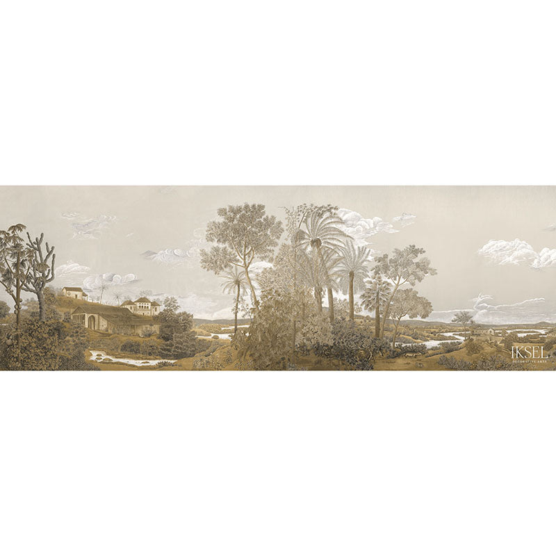 Schumacher Brazil Sepia Tones Wallpaper Sample IK2201