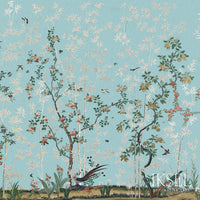 Iksel Eastern Eden Turquoise Wallpaper IK2500