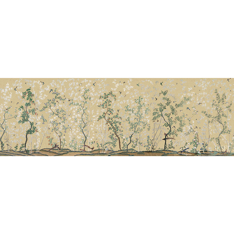 Schumacher Eastern Eden Yellow Wallpaper Sample IK2501