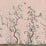 Schumacher Eastern Eden Pale Rose Wallpaper Sample IK2505