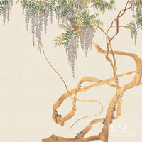 Iksel Edo Wisteria Bone Wallpaper IK2600