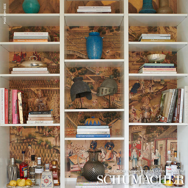 Schumacher Governor's Visit Original Wallpaper Sample IK2900