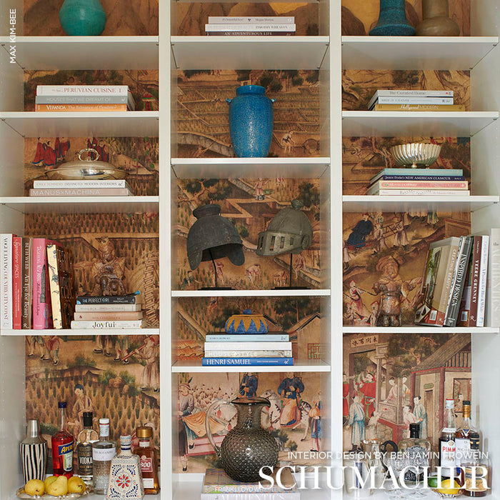 Schumacher Governor's Visit Original Wallpaper Sample IK2900