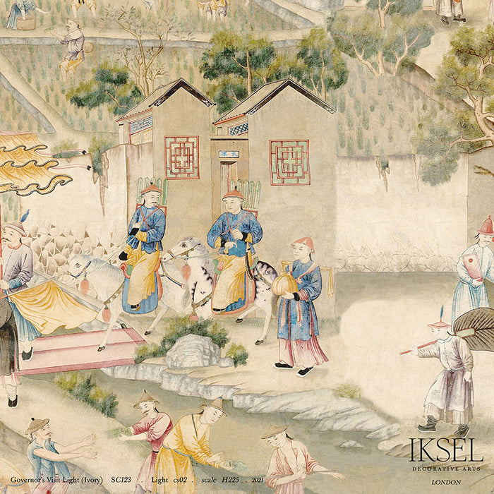 Schumacher Governor's Visit Light Wallpaper Sample IK2901