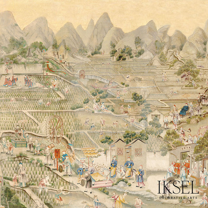 Schumacher Governor's Visit Light Wallpaper Sample IK2901